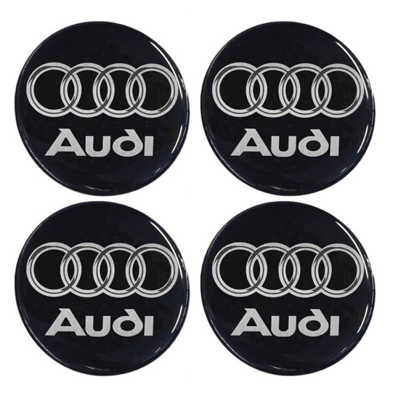Αυτοκόλλητα Ζαντών Σμάλτο Audi 60mm 4Τμχ - 41087 42901