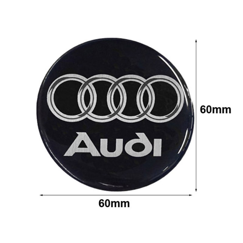 Αυτοκόλλητα Ζαντών Σμάλτο Audi 60mm 4Τμχ - 41087 42901