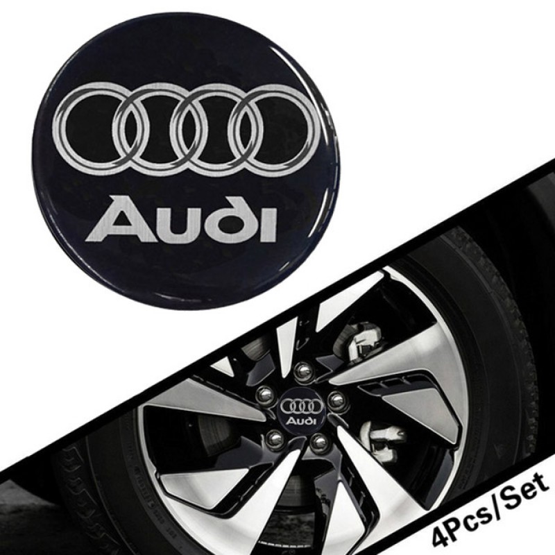 Αυτοκόλλητα Ζαντών Σμάλτο Audi 60mm 4Τμχ - 41087 42901