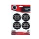 Αυτοκόλλητα Ζαντών Σμάλτο Audi 60mm 4Τμχ - 41087 42901