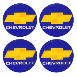 Αυτοκόλλητα Ζαντών Σμάλτο Chevrolet 60mm 4 Τεμάχια - 41089 39421