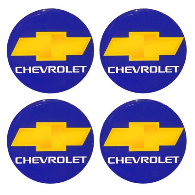Αυτοκόλλητα Ζαντών Σμάλτο Chevrolet 60mm 4 Τεμάχια - 41089 39421