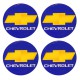 Αυτοκόλλητα Ζαντών Σμάλτο Chevrolet 60mm 4 Τεμάχια - 41089 39421