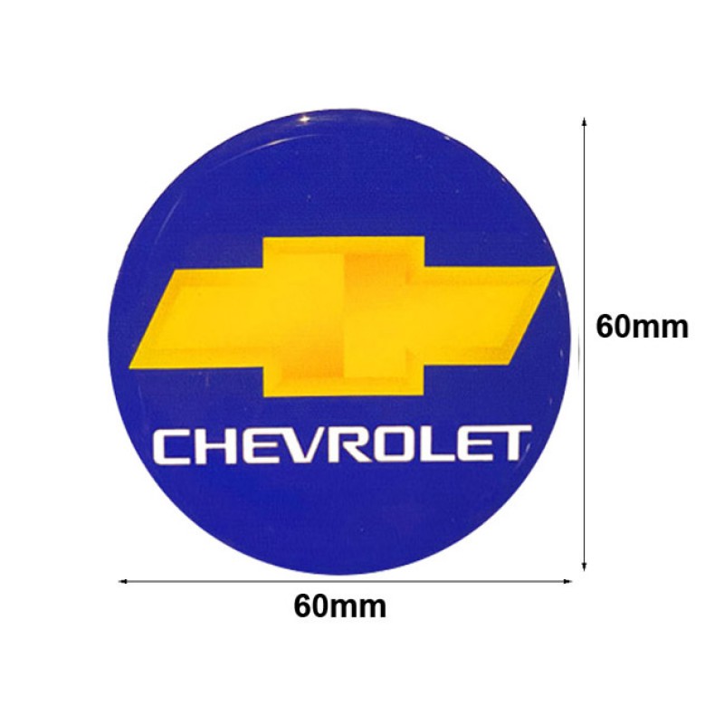 Αυτοκόλλητα Ζαντών Σμάλτο Chevrolet 60mm 4 Τεμάχια - 41089 39421