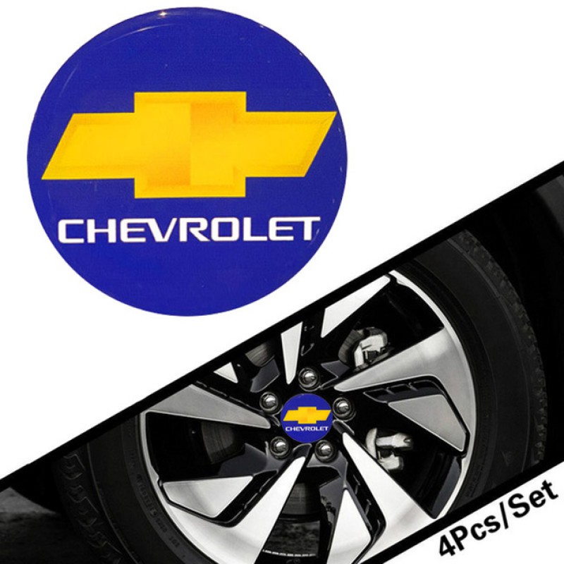 Αυτοκόλλητα Ζαντών Σμάλτο Chevrolet 60mm 4 Τεμάχια - 41089 39421
