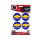 Αυτοκόλλητα Ζαντών Σμάλτο Chevrolet 60mm 4 Τεμάχια - 41089 39421