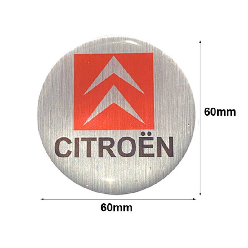 Αυτοκόλλητα Ζαντών Σμάλτο Citroen 60mm 4 Τεμάχια - 41090 42895