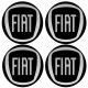 Αυτοκόλλητα Ζαντών Σμάλτο Fiat 60mm 4 Τεμάχια - 41100 42891