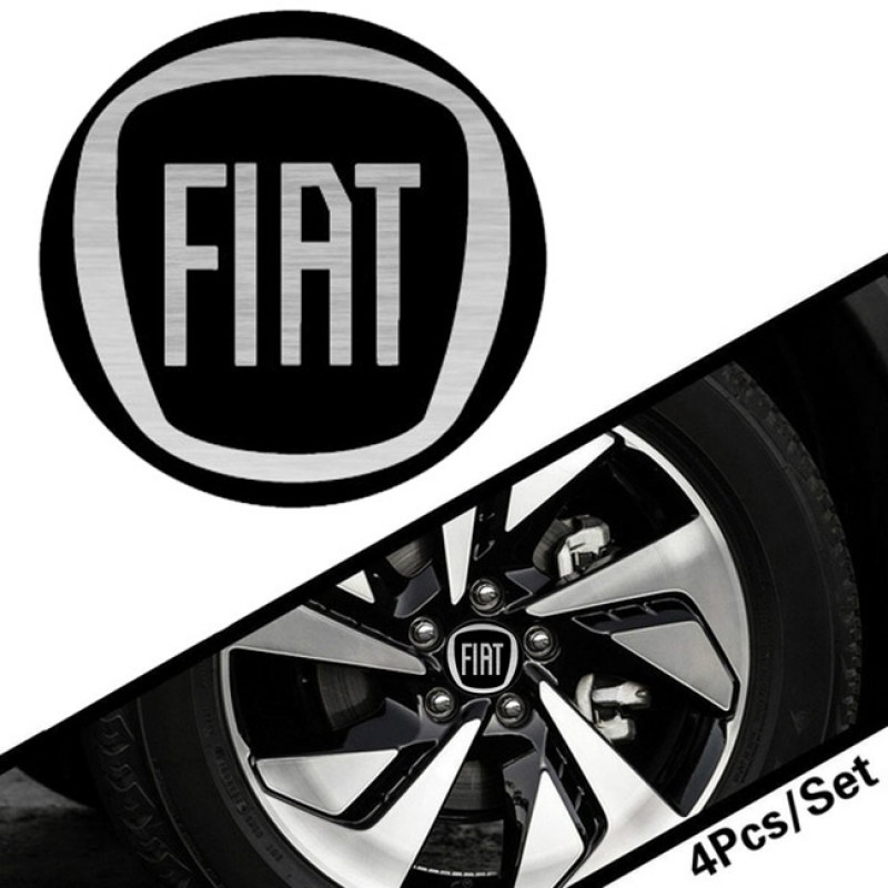 Αυτοκόλλητα Ζαντών Σμάλτο Fiat 60mm 4 Τεμάχια - 41100 42891