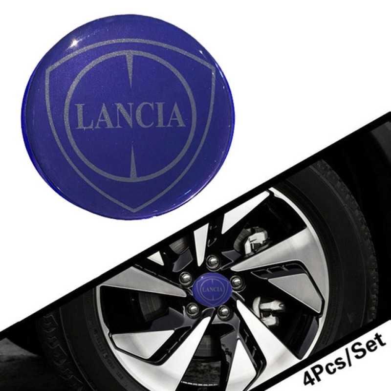 Αυτοκόλλητα Ζαντών Σμάλτο Lancia 60mm 4 Τεμάχια - 41106 43008