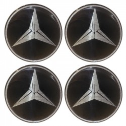 Αυτοκόλλητα Ζαντών Σμάλτο Mercedes 60mm 4 Τεμάχια - 41108 43003