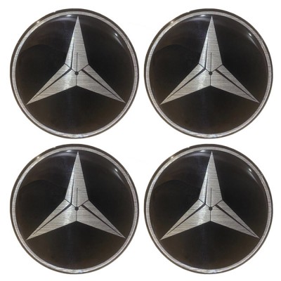 Αυτοκόλλητα Ζαντών Σμάλτο Mercedes 60mm 4 Τεμάχια - 41108 43003