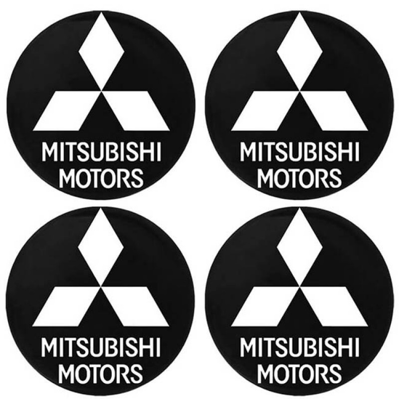 Αυτοκόλλητα Ζαντών Σμάλτο Mitsubishi 60mm 4 Τεμάχια - 41109 39567