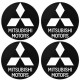 Αυτοκόλλητα Ζαντών Σμάλτο Mitsubishi 60mm 4 Τεμάχια - 41109 39567