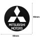 Αυτοκόλλητα Ζαντών Σμάλτο Mitsubishi 60mm 4 Τεμάχια - 41109 39567