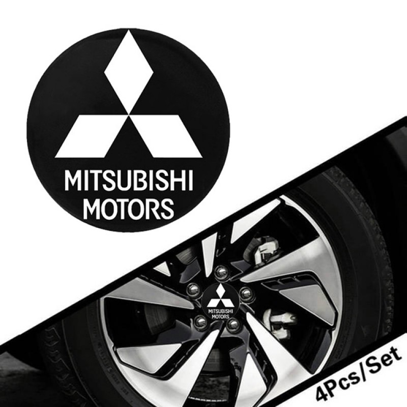 Αυτοκόλλητα Ζαντών Σμάλτο Mitsubishi 60mm 4 Τεμάχια - 41109 39567