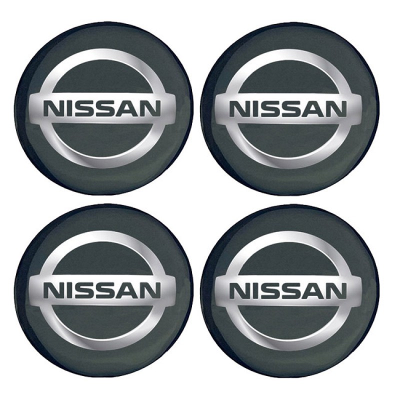 Αυτοκόλλητα Ζαντών Σμάλτο Nissan 60mm 4 Τεμάχια - 41110 39581