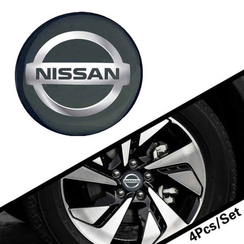 Αυτοκόλλητα Ζαντών Σμάλτο Nissan 60mm 4 Τεμάχια - 41110 39581