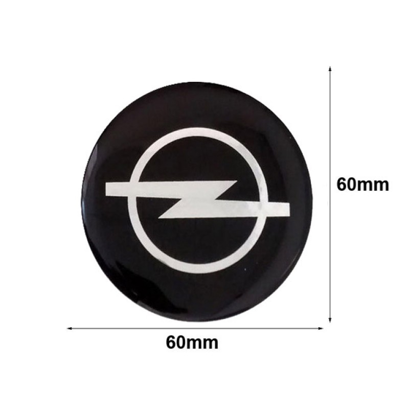Αυτοκόλλητα Ζαντών Σμάλτο Opel 60mm 4 Τεμάχια - 41111 42997