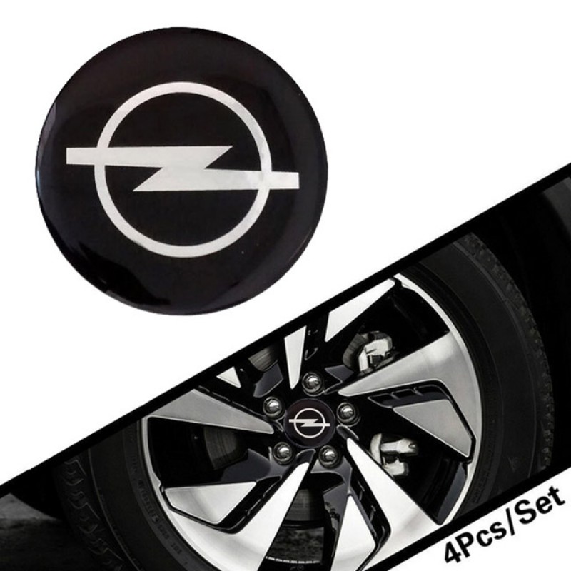 Αυτοκόλλητα Ζαντών Σμάλτο Opel 60mm 4 Τεμάχια - 41111 42997