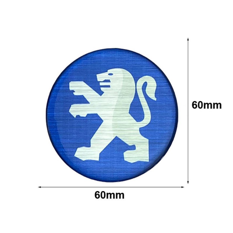 Αυτοκόλλητα Ζαντών Σμάλτο Peugeot 60mm 4 Τεμάχια - 41112 42994