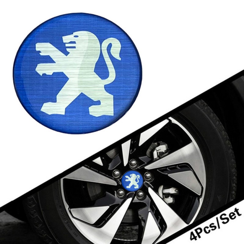 Αυτοκόλλητα Ζαντών Σμάλτο Peugeot 60mm 4 Τεμάχια - 41112 42994