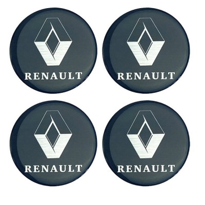 Αυτοκόλλητα Ζαντών Σμάλτο Renault 60mm 4 Τεμάχια - 41113 39472