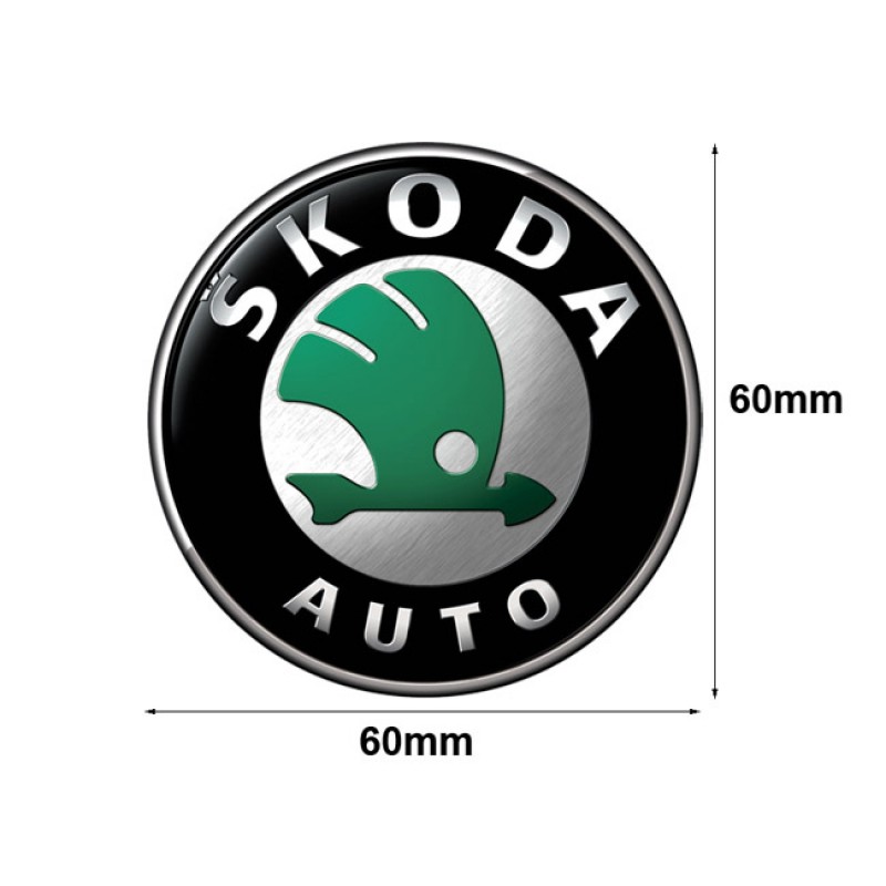 Αυτοκόλλητα Ζαντών Σμάλτο Skoda 60mm 4 Τεμάχια - 41115 42985