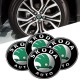 Αυτοκόλλητα Ζαντών Σμάλτο Skoda 60mm 4 Τεμάχια - 41115 42985