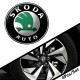 Αυτοκόλλητα Ζαντών Σμάλτο Skoda 60mm 4 Τεμάχια - 41115 42985