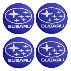Αυτοκόλλητα Ζαντών Σμάλτο Subaru 60mm 4 Τεμάχια - 41116 39093