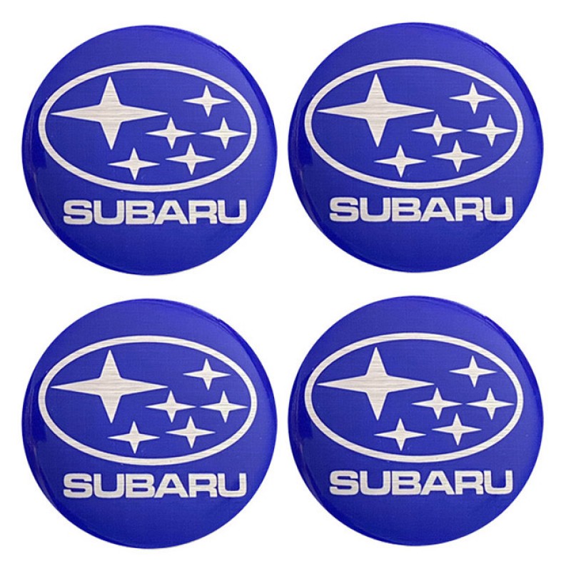 Αυτοκόλλητα Ζαντών Σμάλτο Subaru 60mm 4 Τεμάχια - 41116 39093