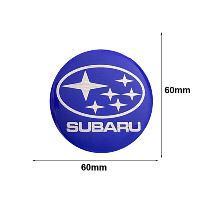 Αυτοκόλλητα Ζαντών Σμάλτο Subaru 60mm 4 Τεμάχια - 41116 39093