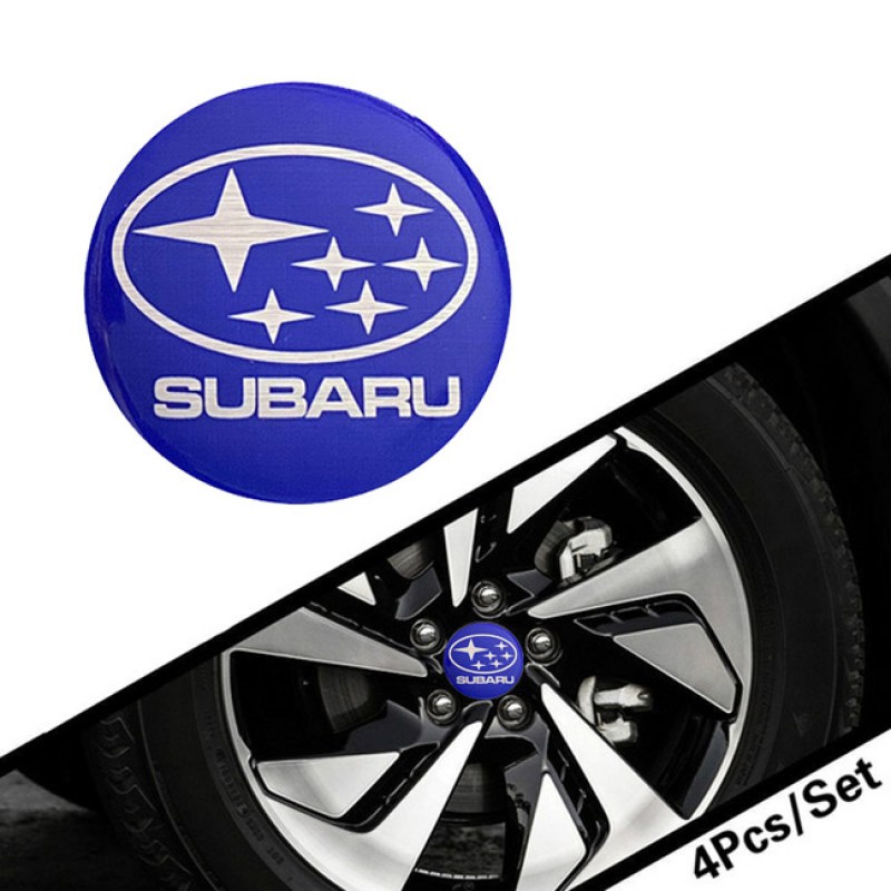 Αυτοκόλλητα Ζαντών Σμάλτο Subaru 60mm 4 Τεμάχια - 41116 39093