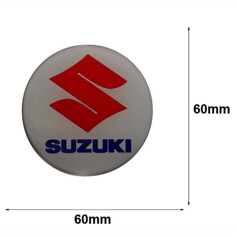 Αυτοκόλλητα Ζαντών Σμάλτο Suzuki 60mm 4 Τεμάχια - 41117 39782