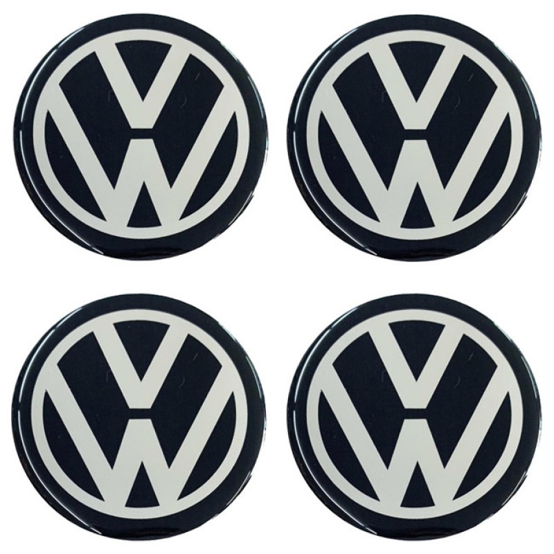 Αυτοκόλλητα Ζαντών Σμάλτο VW 60mm 4 Τεμάχια - 41119 42978