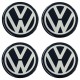 Αυτοκόλλητα Ζαντών Σμάλτο VW 60mm 4 Τεμάχια - 41119 42978