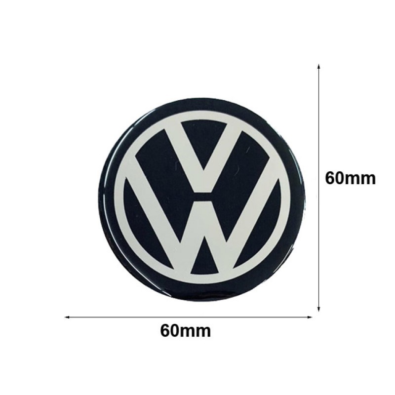 Αυτοκόλλητα Ζαντών Σμάλτο VW 60mm 4 Τεμάχια - 41119 42978