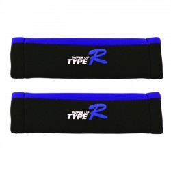 Προστατευτικά Type-R Για Τη Ζώνη Ασφαλείας Του Αυτοκινήτου 22x6cm Μπλε-Μαύρο 2Τμχ - 41124 45699