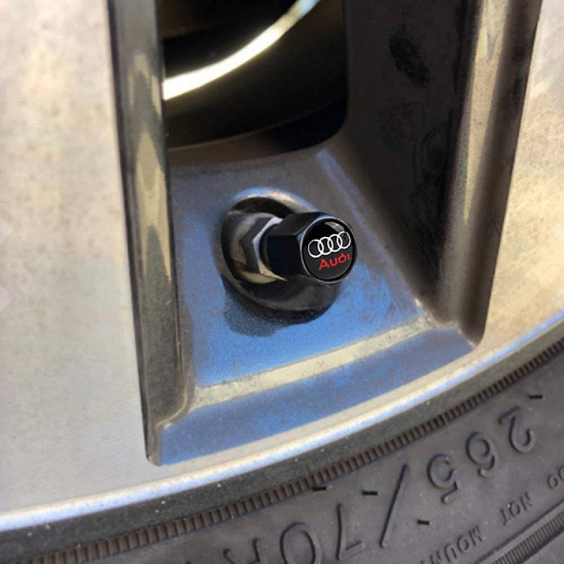 Καπάκια Βαλβίδων Αυτοκινήτου Με Μπρελόκ Audi 5 Τεμάχια - 41261 49014