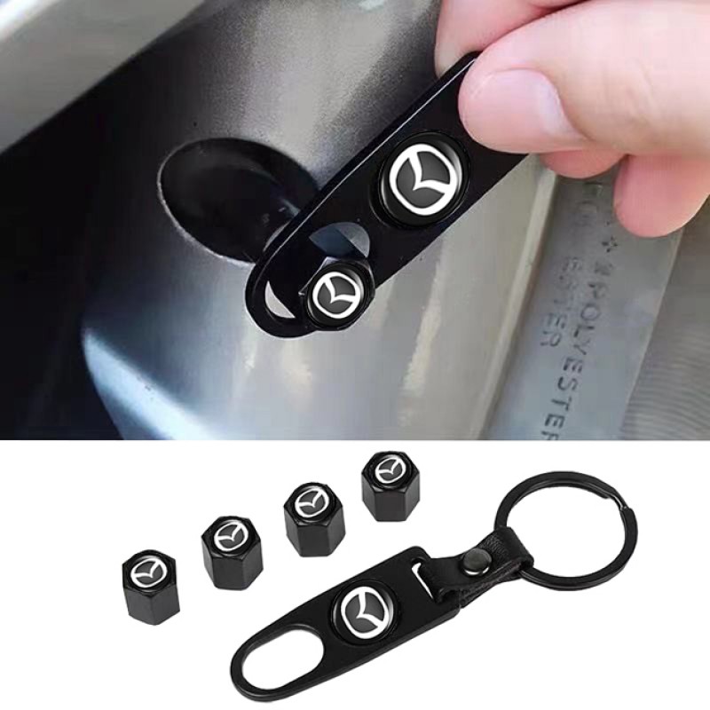 Καπάκια Βαλβίδων Αυτοκινήτου Με Μπρελόκ Mazda 5 Τεμάχια - 41291 49143