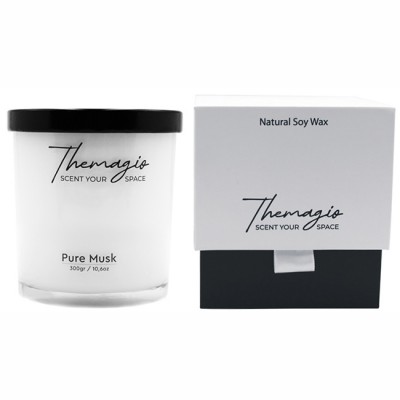 Αρωματικό Κερί Σόγιας Themagio Pure Musk 300gr 1 Τεμάχιο - 77200 49972