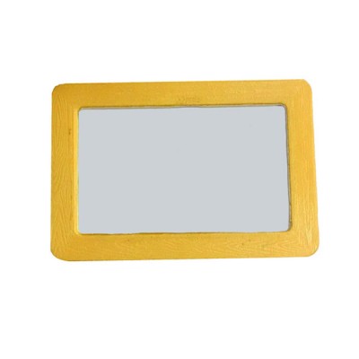 Καθρέπτης Εσωτερικός Σε Κίτρινο Χρώμα Με Κλιπ, Velcro Και Λάστιχο Για Σκίαστρο 16x11cm 1 Τεμάχιο - 99015 41833