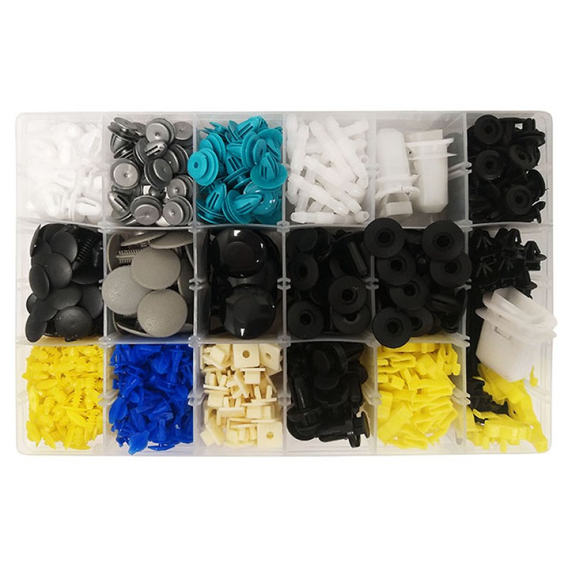 Κουμπώματα Ταπετσαρίας Αυτοκινήτου (17 Διαφορετικά Σχέδια) 730 Τεμάχια - 99152 47691