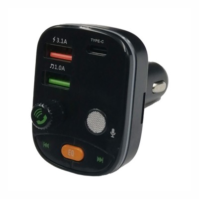 Fm Transmitter ΡL-653 Με Bluetooth, 2 USB Και Οθόνη LCD Μαύρο 1 Τεμάχιο - 99711 50102