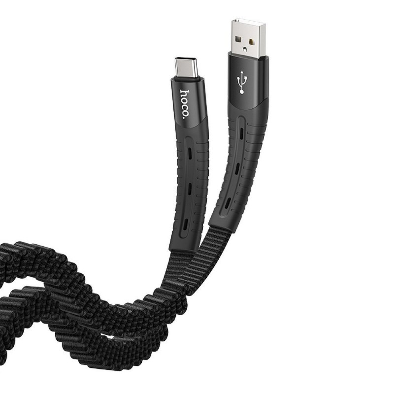 Εύκαμπτο καλώδιο USB - Type C Fast Charge 1.2m HOCO U78 - H-1525