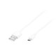 Καλώδιο USB A - microUSB 1m Λευκό - DM-66-070