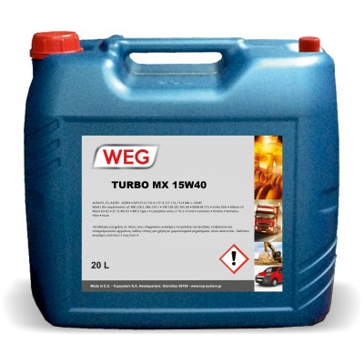 WEG TURBO MX 15W40 20Lt